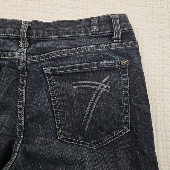 7 For All Mankind High Waist Ankle Gwenevere Jeans Women's 30 (30x31) Skinny EUC - Picture 11 of 16